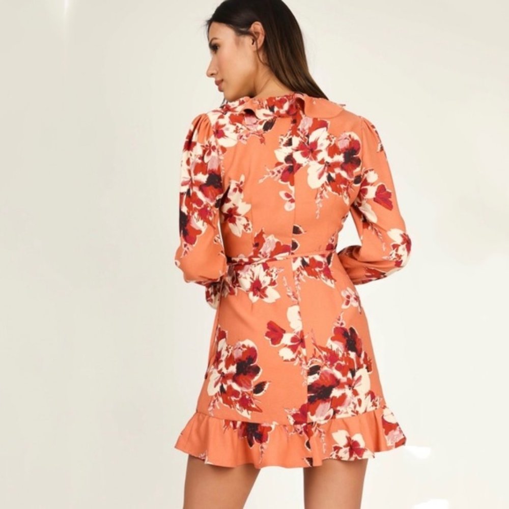 Rio Ruffle Floral Surplus Dress - Picture 4 of 6